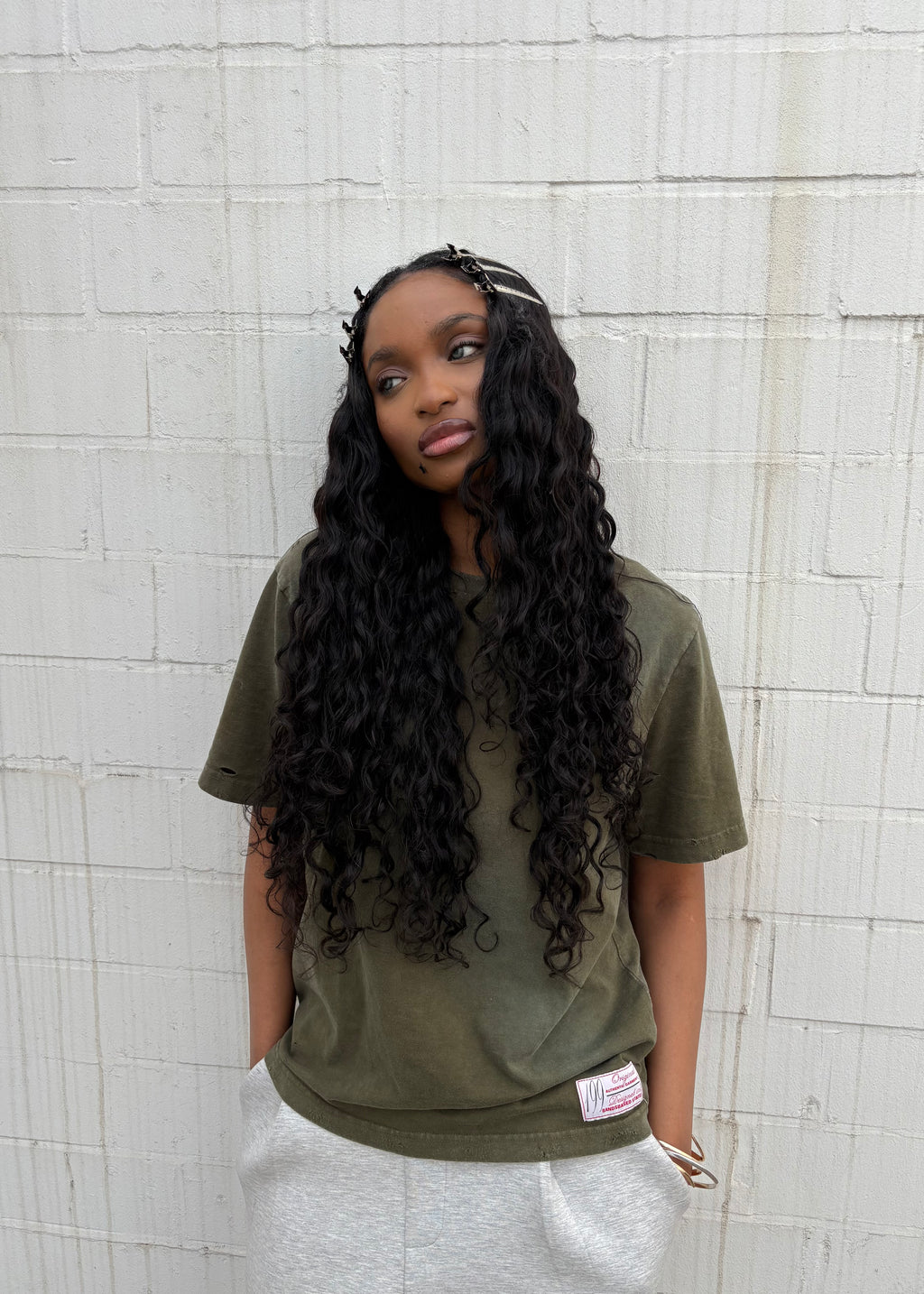 GREEN BB VINTAGE TEE