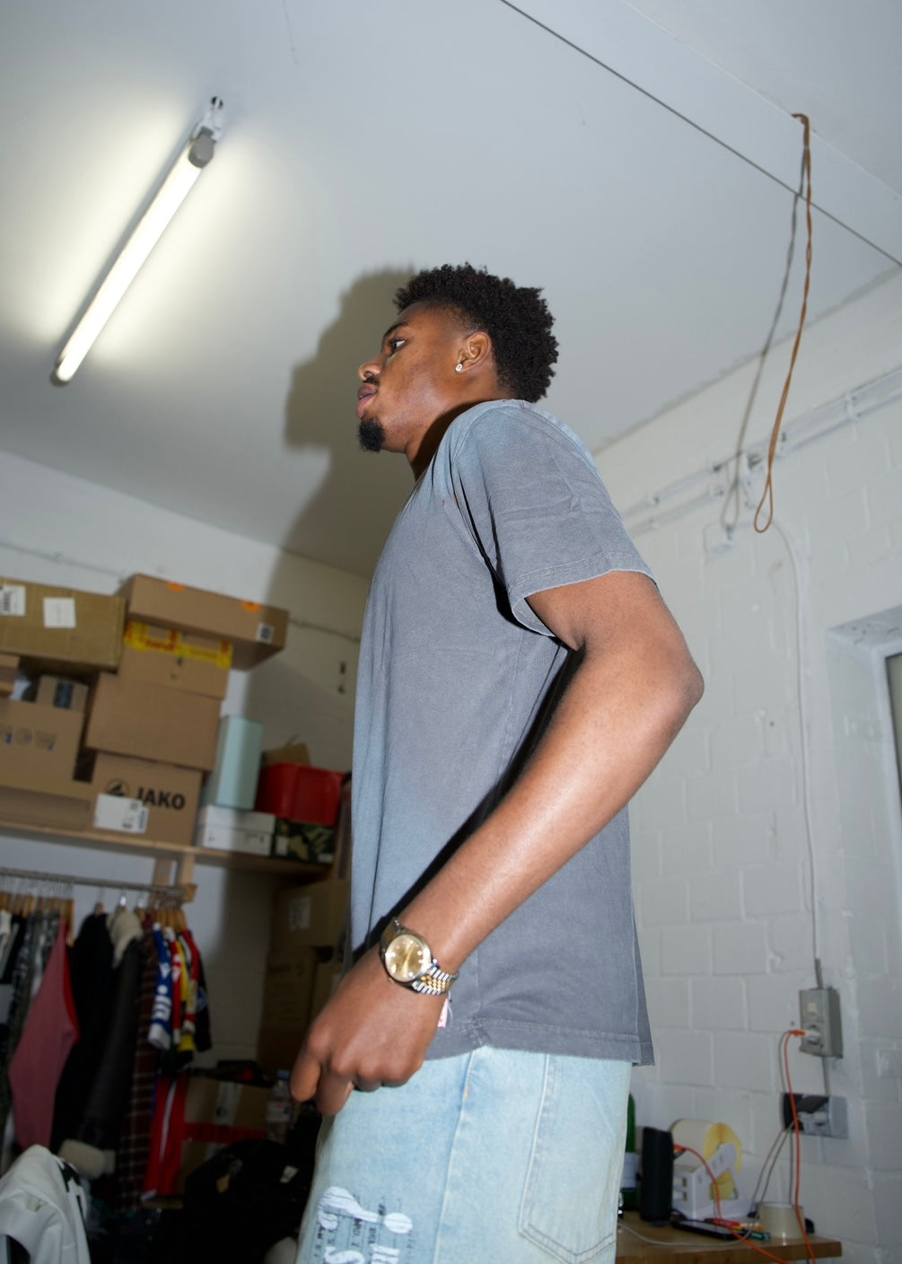 GREY BB VINTAGE TEE