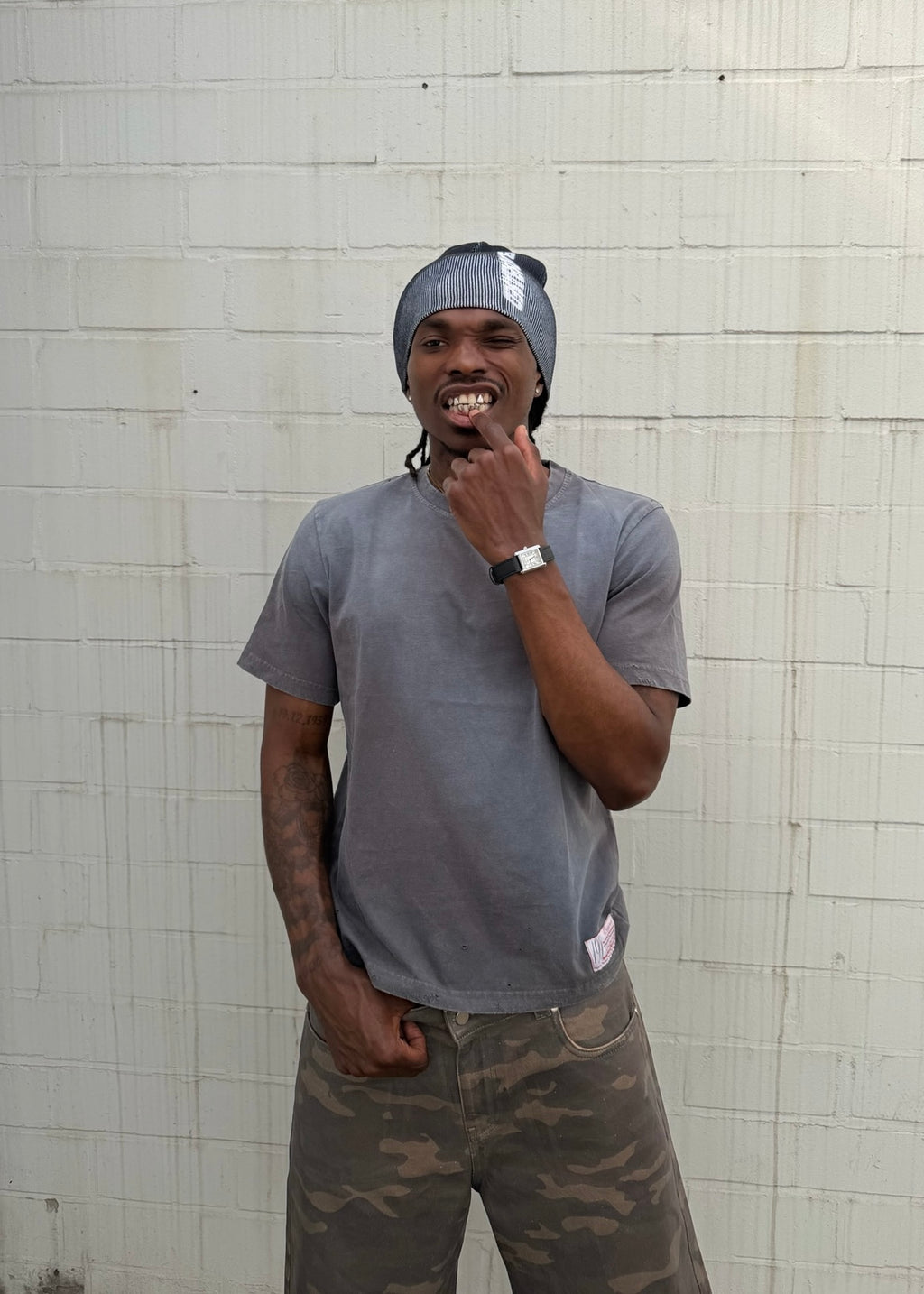 GREY BB VINTAGE TEE