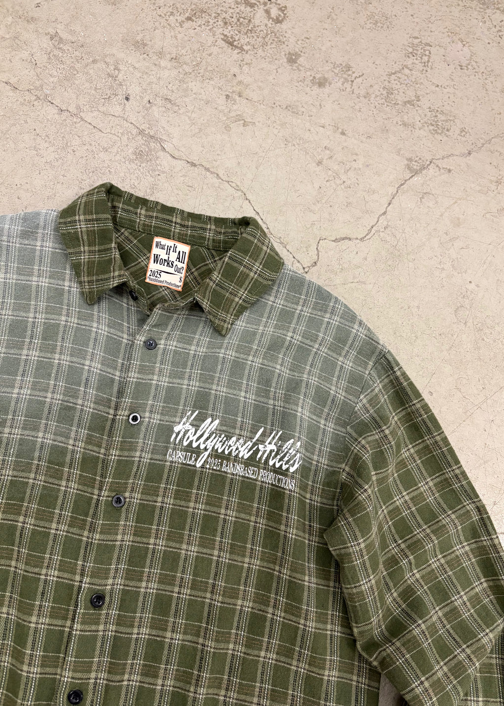 HOLLYWOOD HILLS FLANNEL GREEN