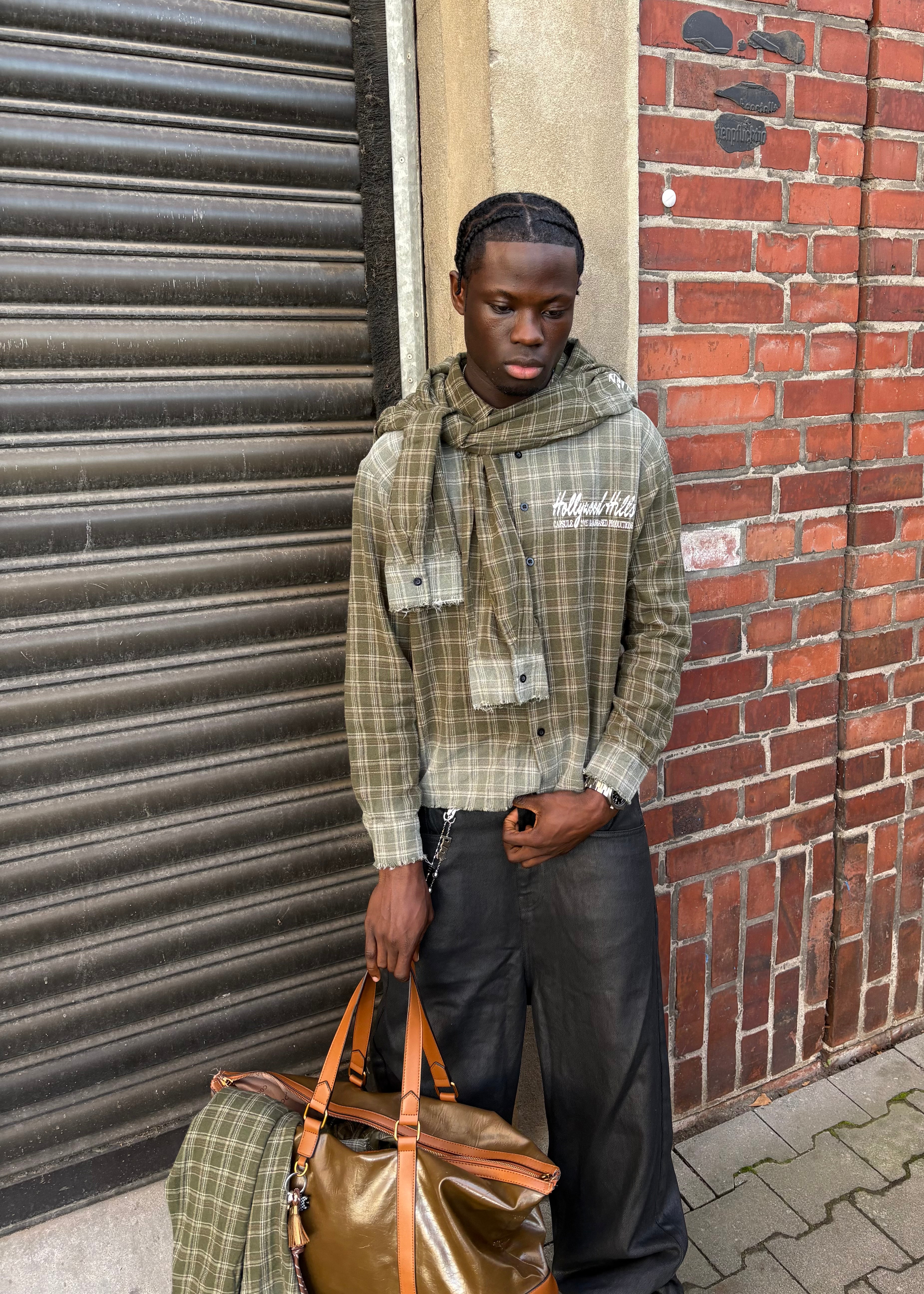 HOLLYWOOD HILLS FLANNEL GREEN