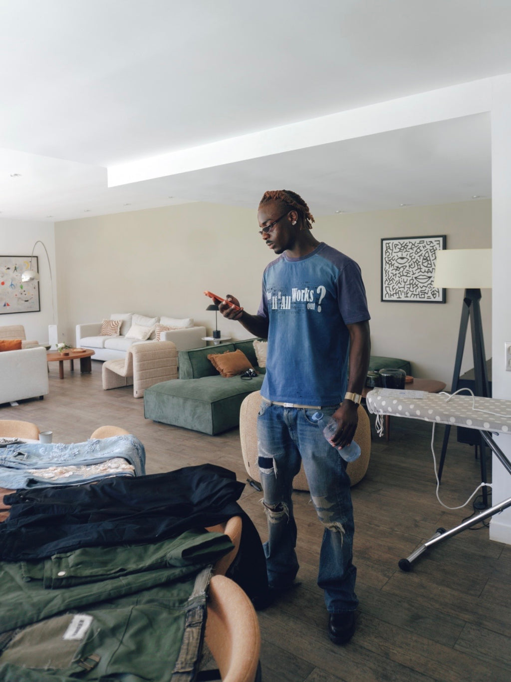 BLUE WIIAWO TEE