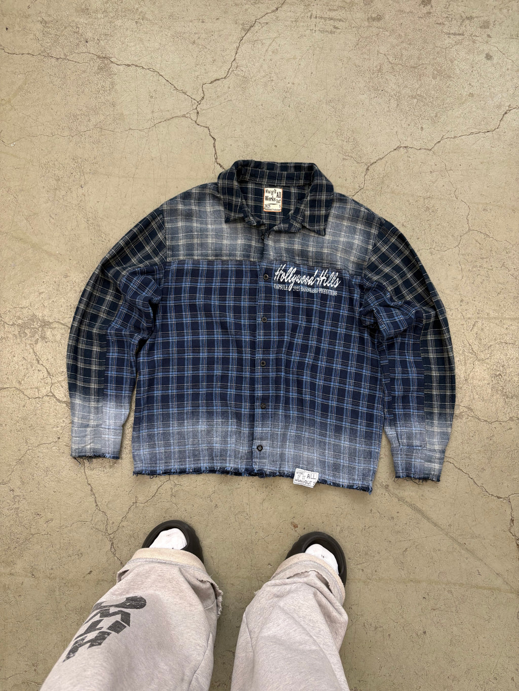 BLUE 1OF1 TWO TONE FLANNEL