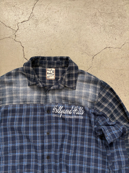 BLUE 1OF1 TWO TONE FLANNEL