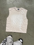 BEIGE SCRIPT TANKTOP