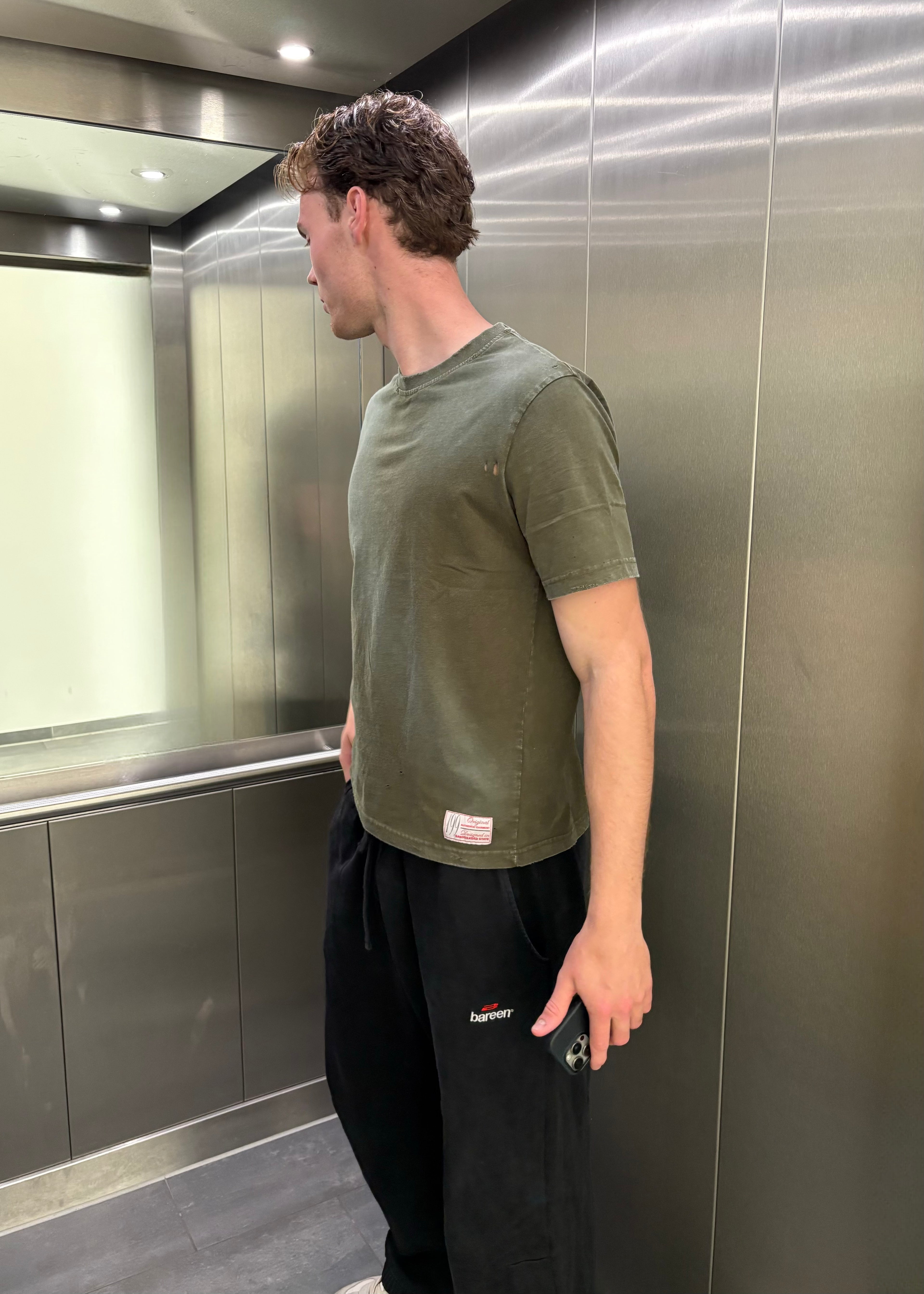 GREEN BB VINTAGE TEE