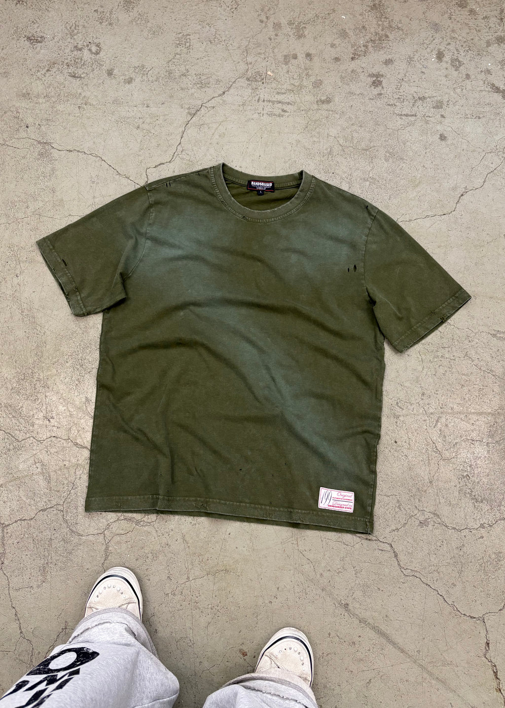 GREEN BB VINTAGE TEE