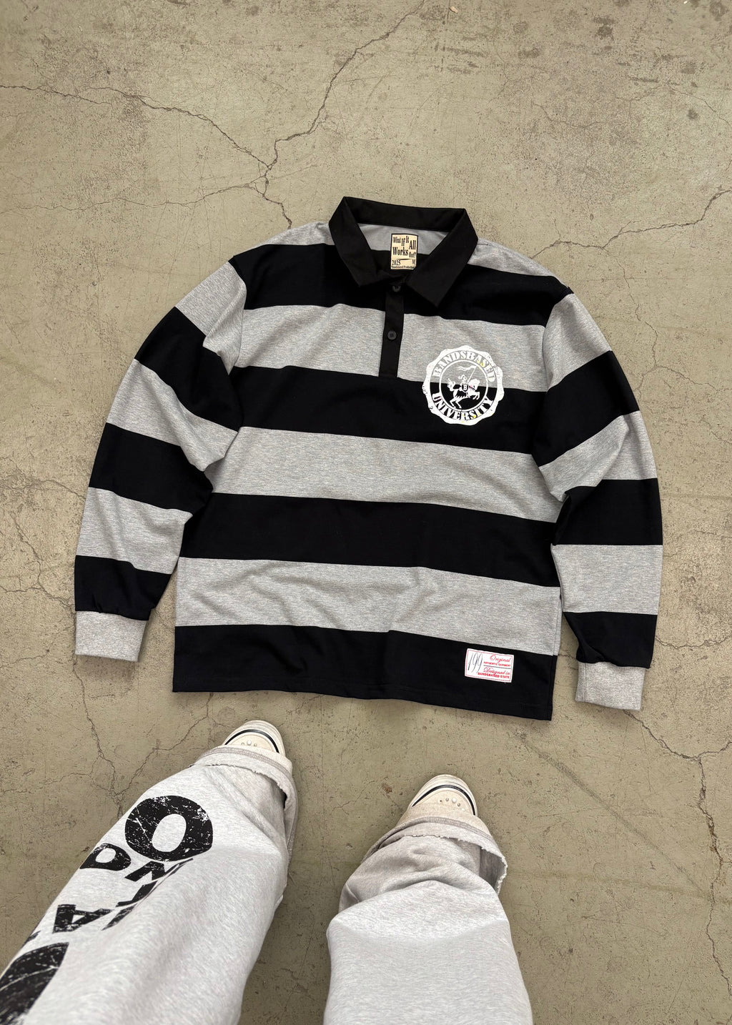 UNIVERSITY POLOSHIRT BLACK