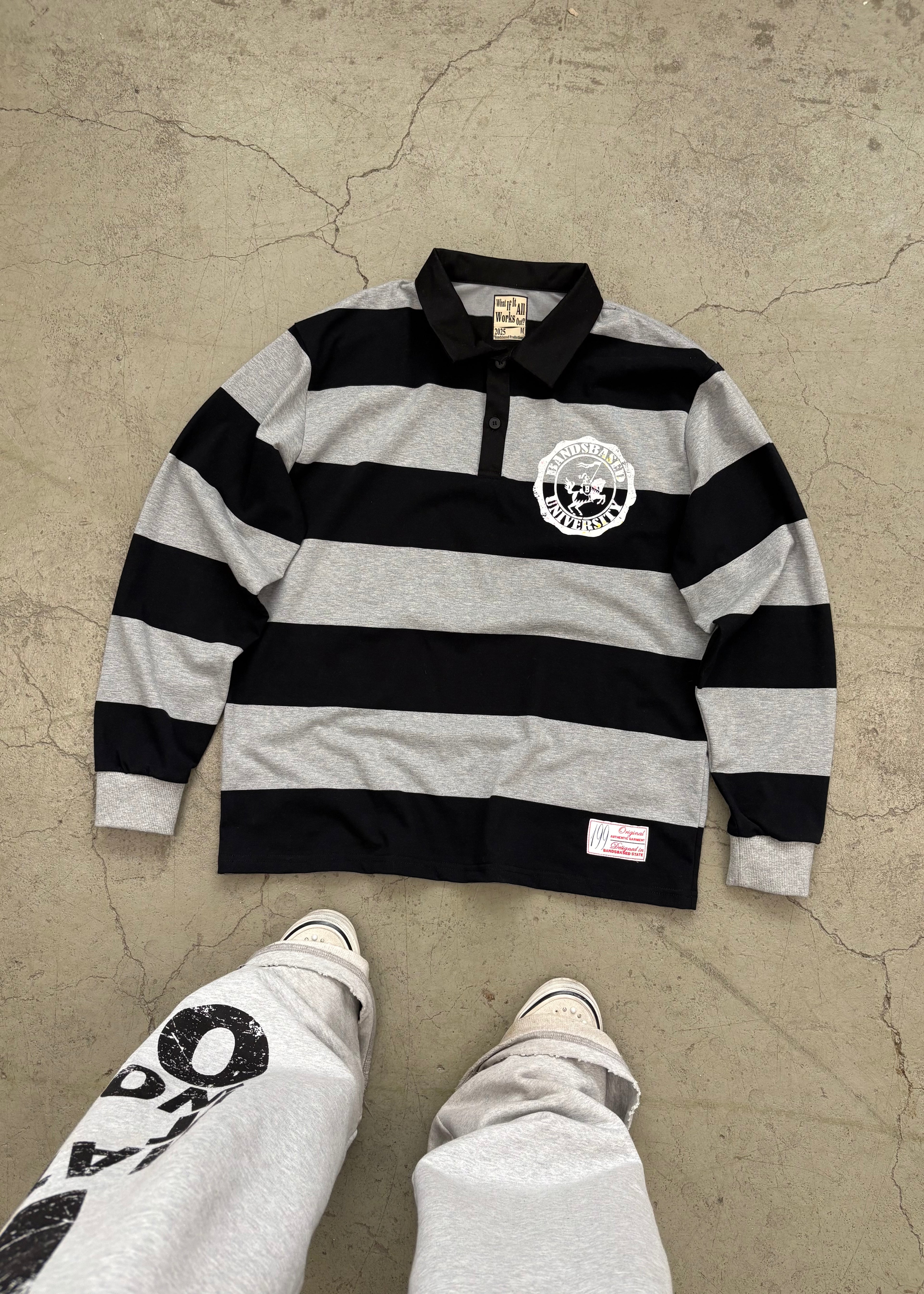 UNIVERSITY POLOSHIRT BLACK