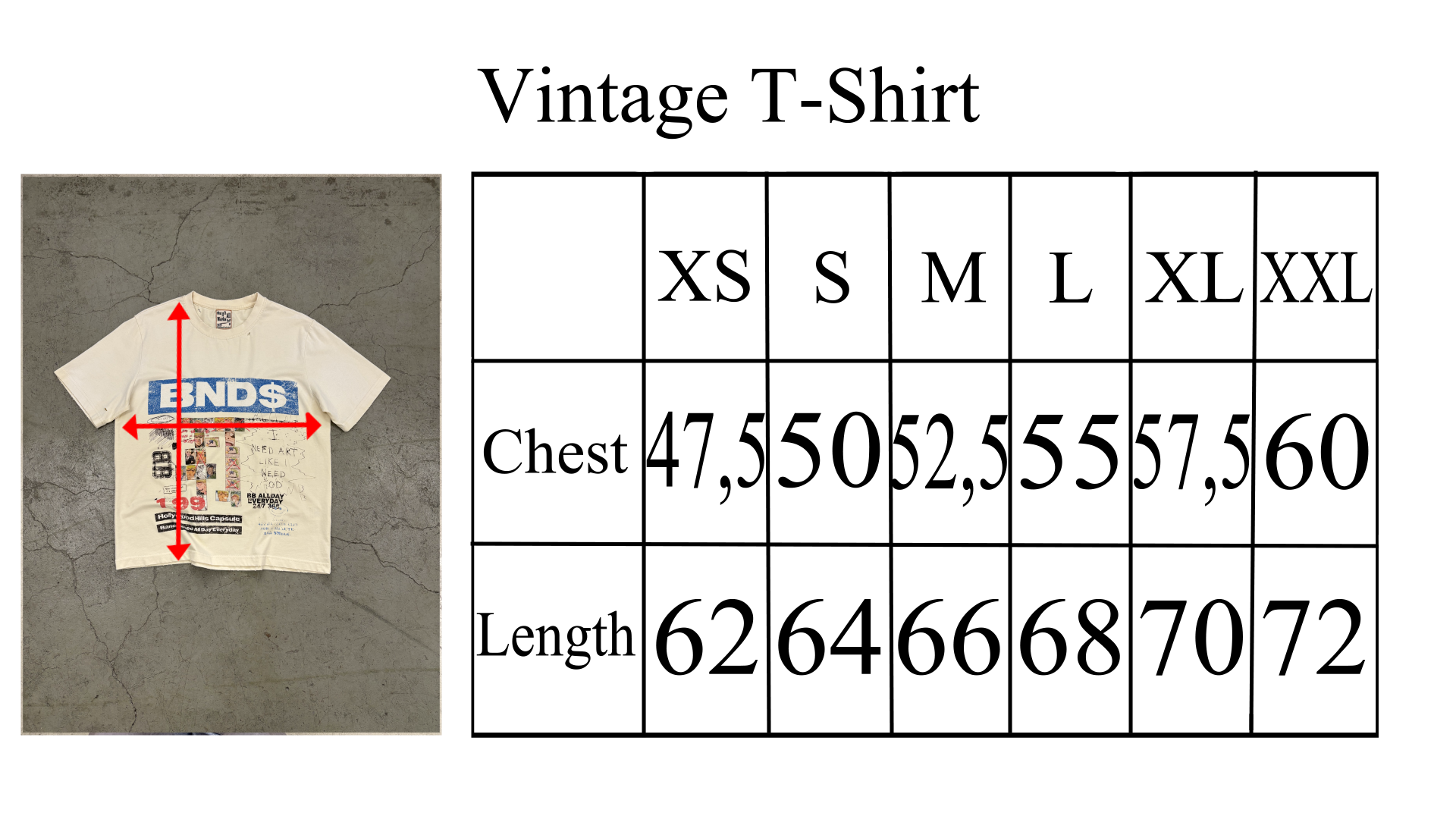 VINTAGE BND$ TEE
