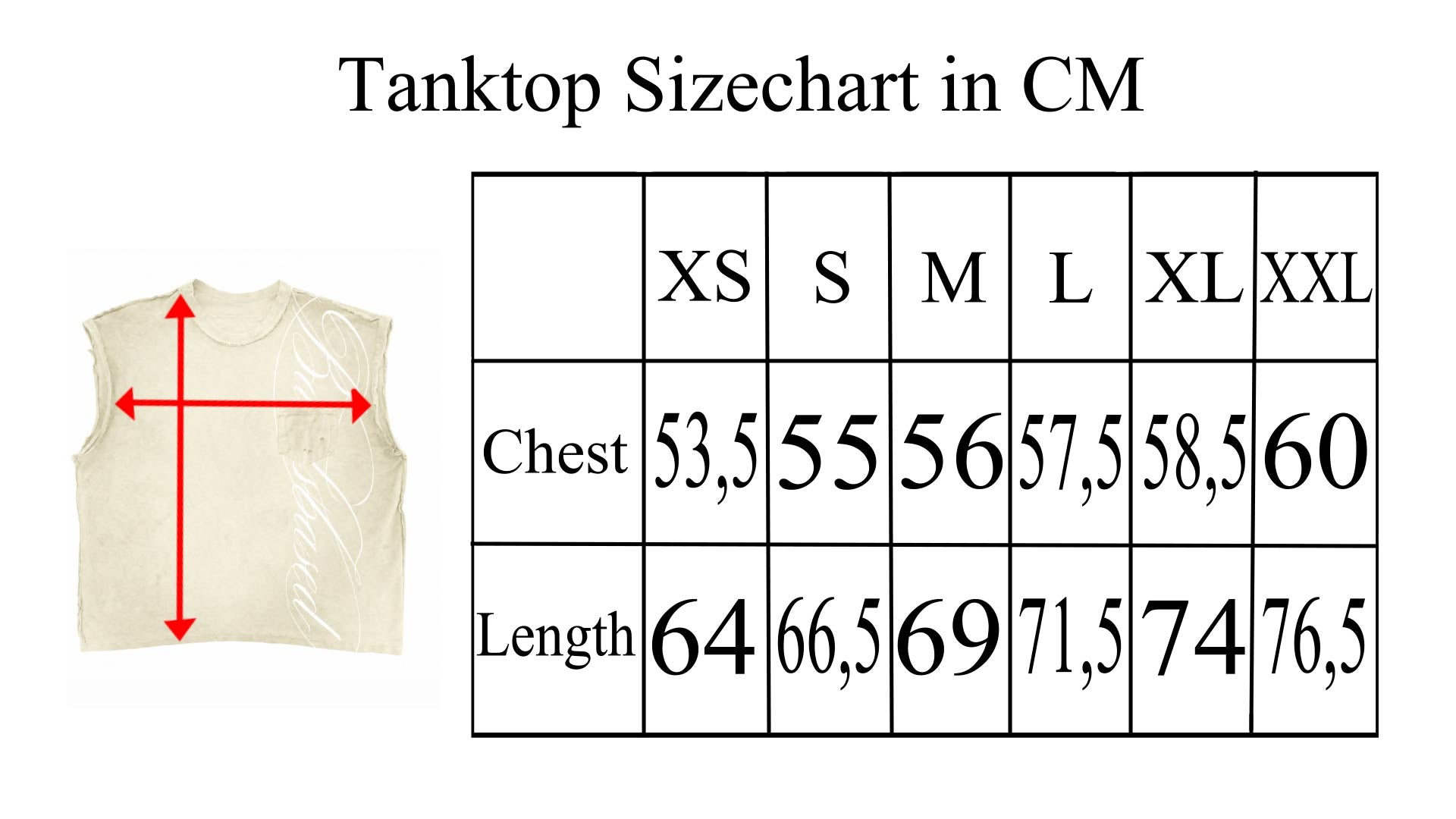 BEIGE SCRIPT TANKTOP